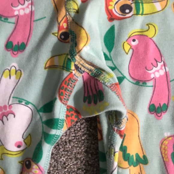 Hanna Andersson HannaJams Girl Print Lj Long John in Tropical Birds Mint Size 8 - Picture 15 of 16